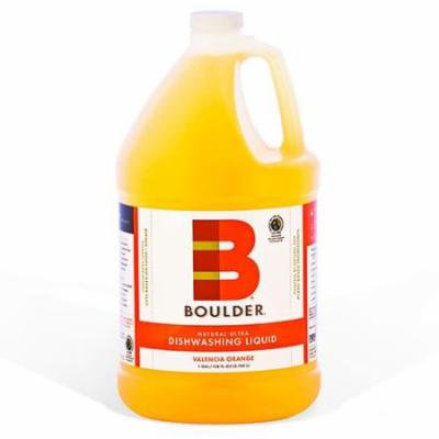 Boulder Cleaners - NEW-DISH-V-1G-4CS - BOULDER® Valencia Orange Dishwashing Liquid