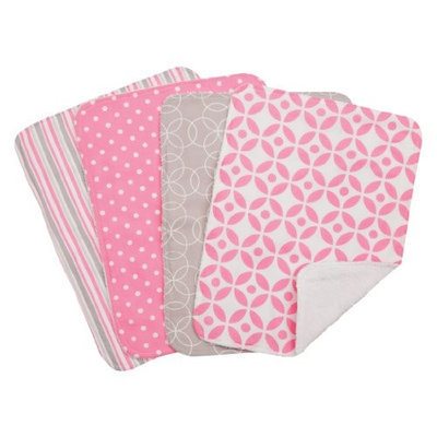 Trend Lab Nursery Kids Baby Products Bouquet 4 Pack Burp - Lily