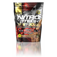 MuscleTech Nitro Tech 100% Whey Gold Muscle Building Powder, Chocolate, 1 Pound
