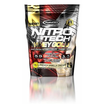 MuscleTech Nitro Tech 100% Whey Gold Muscle Building Powder, Vanilla, 1 Pound