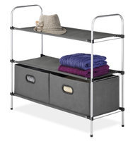 Whitmor 6779-4464 3-Tier Shelves with 2 Drawers