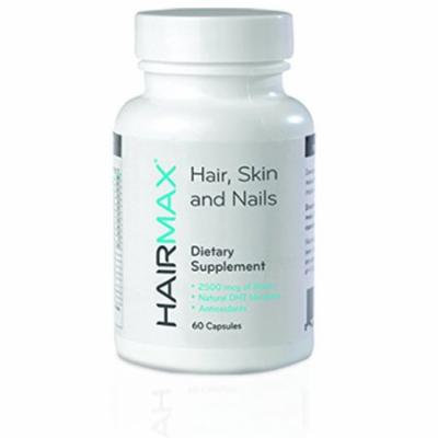 HairMax Hair, Skin and Nails Dietary Supplement For Men, 60 Capsules