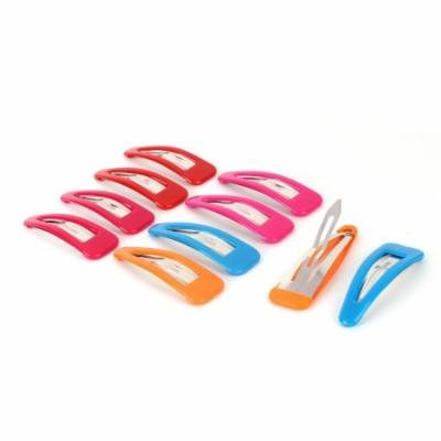 Woman Plastic Shell DIY Hairdressing Bendy Slides Grips Hair Clip 7cm Long 10pcs