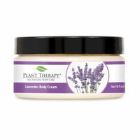 Lavender Aromatherapy Body Cream, All Natural, Made with 100% Pure Essential Oils 8 oz