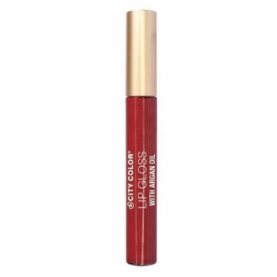 (6 Pack) CITY COLOR Lip Gloss With Argan Oil - Prom Queen