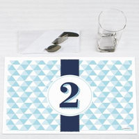Two Much Fun - Boy - 2nd Birthday Party Placemats - Set of 12