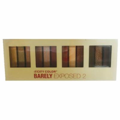 (3 Pack) CITY COLOR Barely Exposed Eye Shadow Palette 2 - Day/Night 12 Colors