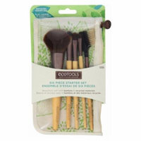 (6 Pack) EcoTools Six Piece Starter Brush Set - Bamboo / Recycled Materials