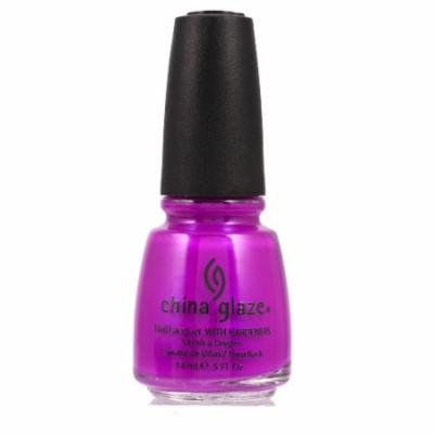(3 Pack) CHINA GLAZE Nail Lacquer with Nail Hardner - Purple Panic Neon