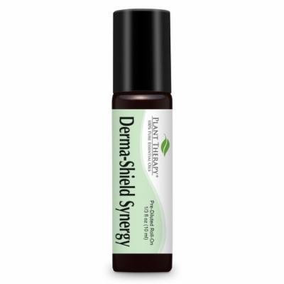 Derma Shield (Anti Fungal) Synergy Pre-Diluted Essential Oil Roll-On 10 ml (1/3 fl oz). Ready to use! (Blend of: Tea Tree, Lavender, Lemon, Cedarwood, Egyptian Myrrh, Tagetes and Oregano)