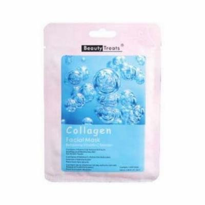 (6 Pack) BEAUTY TREATS Facial Mask Refreshing Vitamin C Solution - Collagen