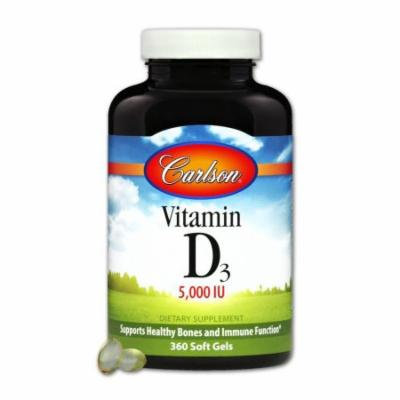 Vitamin D 5000 IU Carlson Laboratories 360 Softgel