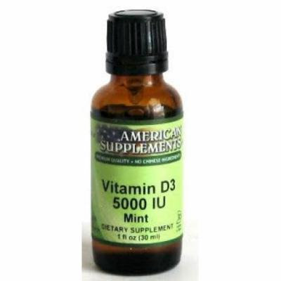Vitamin D3 5000 Mint American Supplements 1 oz Liquid