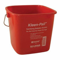 San Jamar - KP97RD - 3 qt Kleen-Pail® Red Sanitizer Bucket