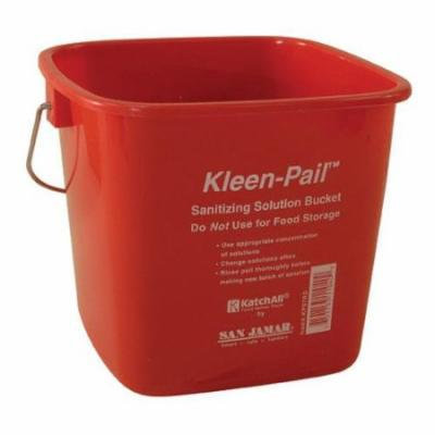 San Jamar - KP97RD - 3 qt Kleen-Pail® Red Sanitizer Bucket