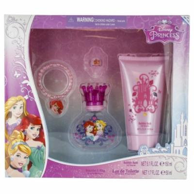 Disney Princess Set-Edt Spray 1.7 Oz & Shower Gel 5 Oz & Bracelet & Ri