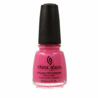 (3 Pack) CHINA GLAZE Nail Lacquer with Nail Hardner - Shocking Pink