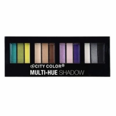 (3 Pack) CITY COLOR Multi-Hue Eye Shadow Palette - 12 Shades