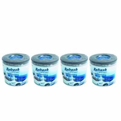 4-Pack Refresh Your Car 5oz Dual Scent Gel New Car/Cool Breeze Car Air Freshener