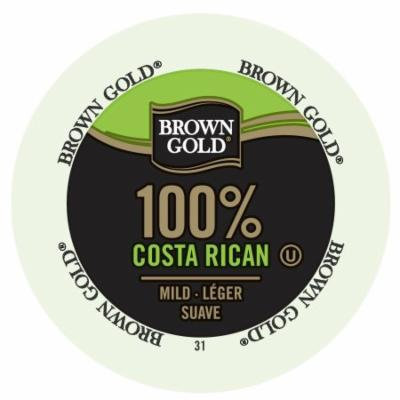 Brown Gold Coffee 100% Costa Rican, RealCup Portion Pack For Keurig Brewers, 192 Count