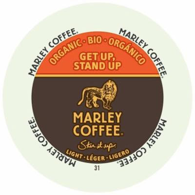 Marley Coffee Get Up Stand Up, Light, Organic, RealCup Portion Pack For Keurig Brewers, 72 Count