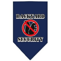 Mirage Pet Products Backyard Security Screen Print Bandana for Pets, Small, Navy Blue
