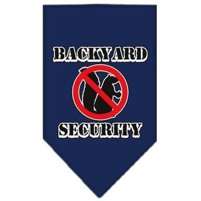 Mirage Pet Products Backyard Security Screen Print Bandana for Pets, Small, Navy Blue