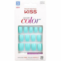 KISS Salon Color Artificial Nails, China Doll, Short Length, 28 count