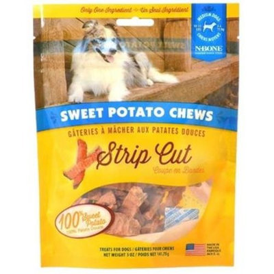 N-Bone Nbone 641022 5 oz. Sweet Potato Chews Dog Treats - Strip Cut