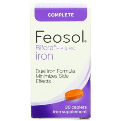 Feosol Complete with Bifera Supplements, 30 Count