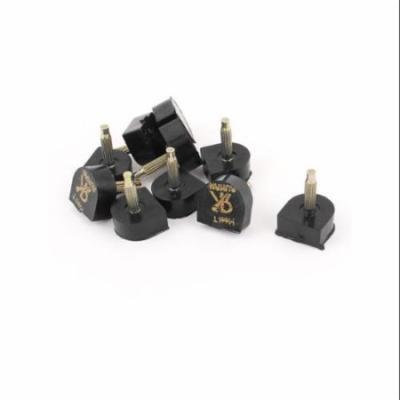 Woman Shoes Repair High Heel Tips Tap Lift Stiletto Dowel Black 13mmx13mm 10pcs