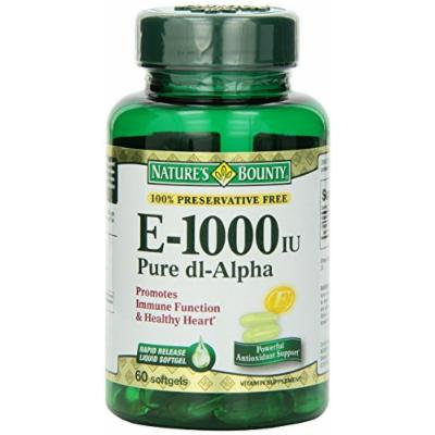 Nature's Bounty E 1000iu Pure D1-Alpha Softgels, 2 Count