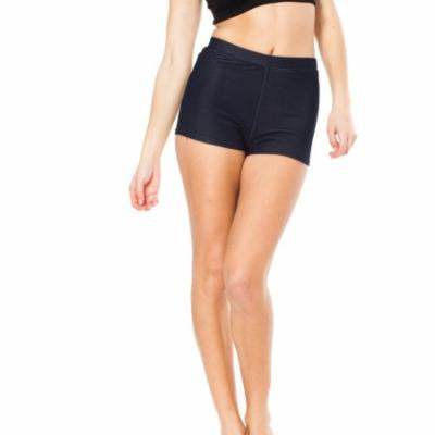 Navy Junior Stretchy High Waisted Shorts (One Size Fits Medium/Large M/L)