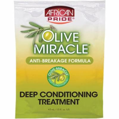 African Pride Olive Miracle Anti-Breakage Formula Deep Conditioning Treatment, 1.5 fl oz