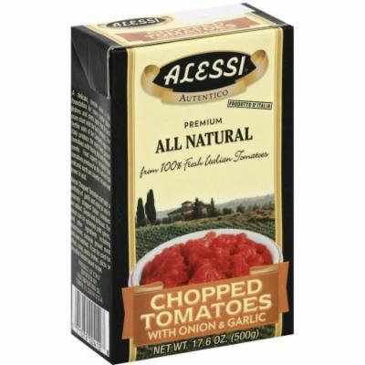 Alessi Chopped Tomatoes with Onion & Garlic, 17.6 oz, (Pack of 12)