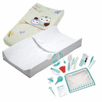 Summer Infant Contoured Changing Pad with Cover & Nursery Care Kit