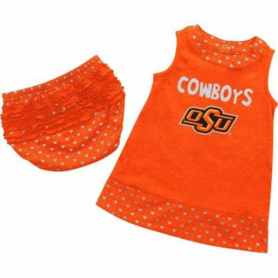 Infant Oklahoma State University Heartbeat Dress with Bloomers