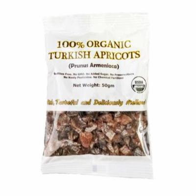 Indus Organics 100% Organic Turkish Dried Apricots Pillow Pack, 12 Count