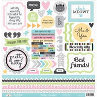 Kitten Smitten Cardstock Stickers 12
