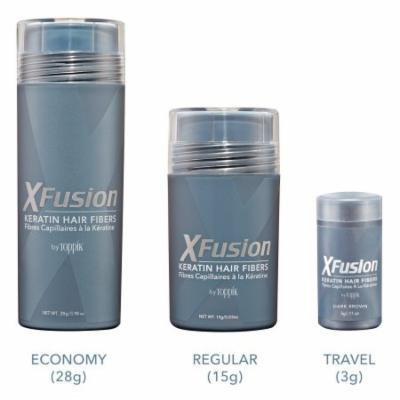 XFusion Keratin Hair Fibers 15 g / 0.53 oz - BLACK