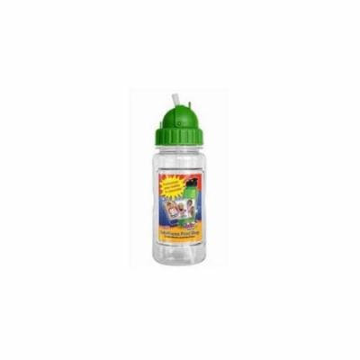 Oodles World 108778 Water Bottle 14 Oz With Straw & Fotoframe Green