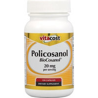 Vitacost Brand Vitacost Policosanol featuring BioCosanol - 60 servings -- 20 mg per serving - 120 Capsules