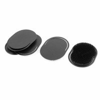 Hair Comb Body Palm Scalp Massage Brush Black 5Pcs