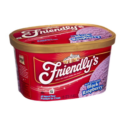 Friendly's Rich & Creamy Black Raspberry Premium Ice Cream
