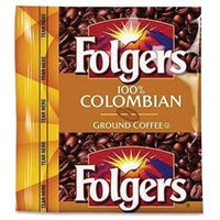 Folgers Coffee, Colombian, Ground, 1.75 oz Pack, 42/Carton