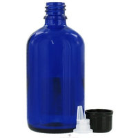 Sanctum Aromatherapy: Essential Oil Supplies: Empty Blue Glass Bottle with Dropper 100 ml