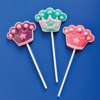 Rhode Island Novelty Princess Crown Lollipop Suckers (1 dz)