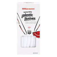 Office Depot(R) Brand Medium-Length Polystyrene Knives, Pack Of 100