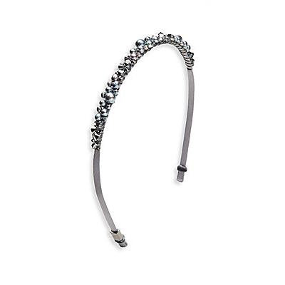 Colette Malouf Stromboli Fresh Water Pearls Headband - Grey