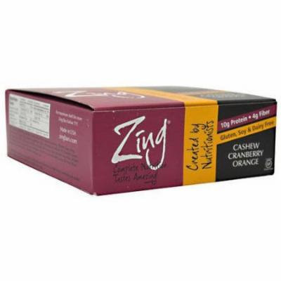 Zing Cashew Cranberry Orange Nutrition Bars, 1.76 oz, 12 count